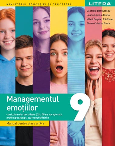 Managementul emotiilor, clasa a IX-a