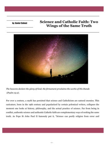 Science and Catholic Faith