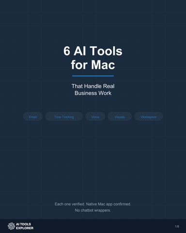 Best Business Productivity AI Tools for Mac