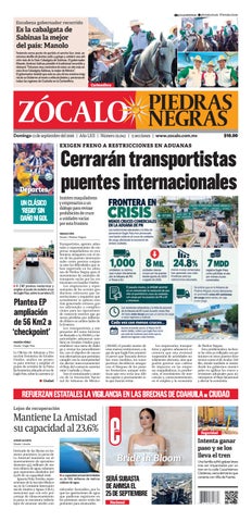 Piedras Negras 13 de septiembre de 2026