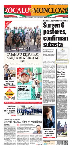 Monclova 13 de septiembre de 2026