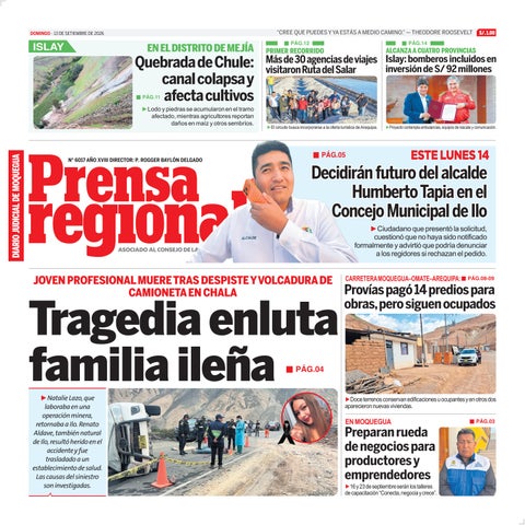 La Prensa Regional – Domingo 13 de setiembre de 2026