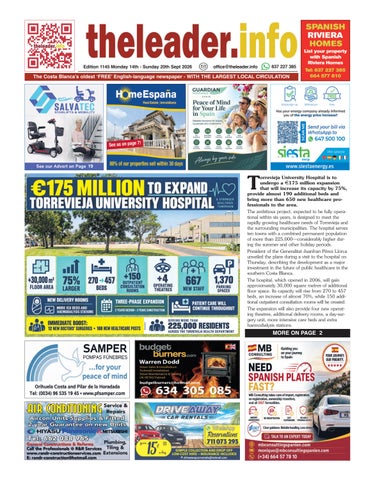 EDITION 1145 OF THE COSTA BLANCA LEADER NEWSPAPER 14 - 20 SEPTEMBER 2026 