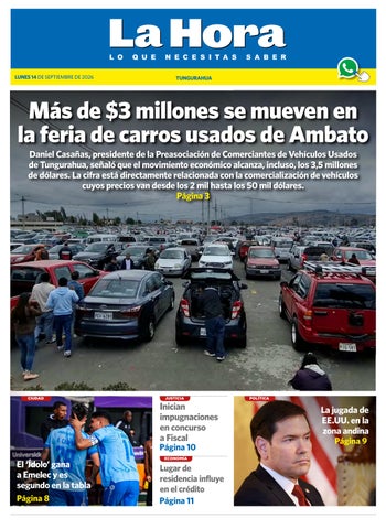 Tungurahua 14 de septiembre de 2026