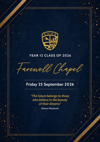 2026 Farewell Chapel