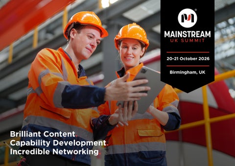 MAINSTREAM Summit UK 2026 Brochure 