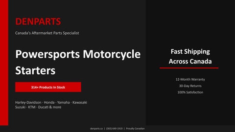 Aftermarket Starter Motor for Motorcycle Canada