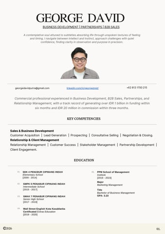 Curriculum Vitae_George David_2026