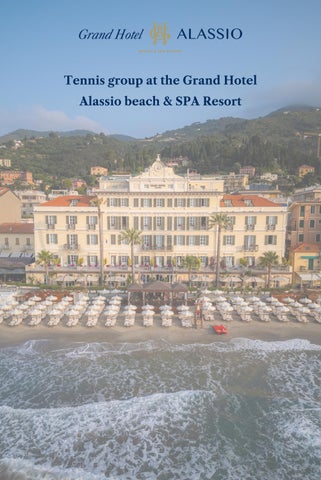 Tennis group at the Grand Hotel Alassio beach & SPA Resort