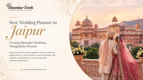 Best Wedding Planner in Jaipur Shaandaar Events