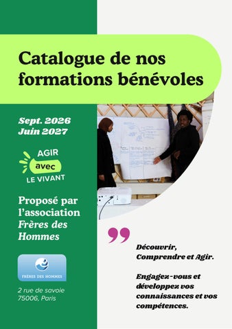 Catalogue formations bénévoles FDH 2026-2027