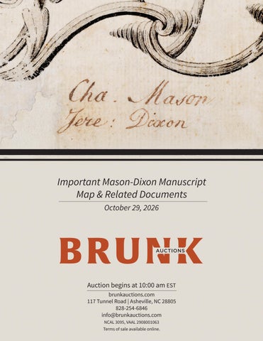Important Mason-Dixon Manuscript Map × Related Documents | October 29, 2026 第 3 页