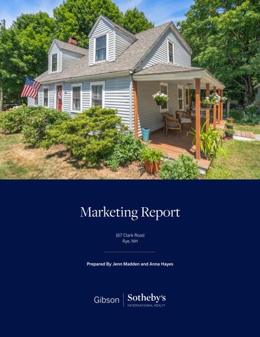 167 Clark Road Marketing Report