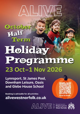 Alive Half Term Holiday Activities - Oct 2026 - A5 programme WEB