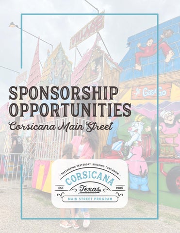 Main Street Sponsorship Opportunities