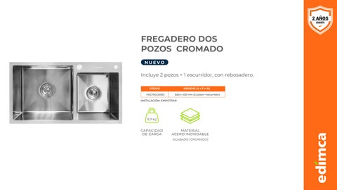 Edimca | 灯饰目录 Fregaderos y Accesorios 第 7 页