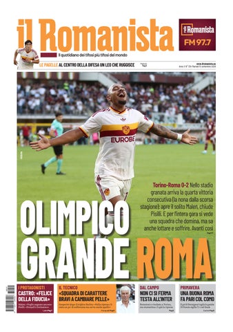 Il Romanista del 15 settembre 2026