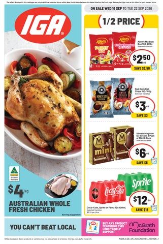 NSW - Supa IGA Catalogue (Summer Hill) 16.9.26