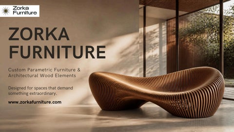 Zorka Furniture | Custom Parametric Furniture USA