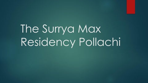 Affordable Hotel Rooms in Pollachi – The Surrya Max Residency Pollachi