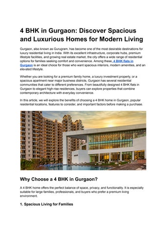 4 BHK in Gurgaon