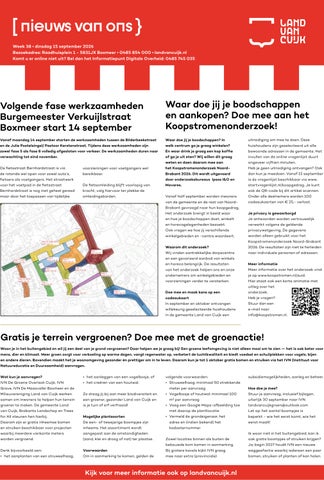 gemeente land van cuijk week 38 2026
