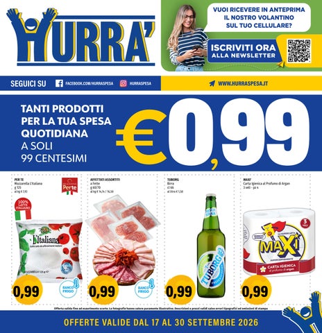 Volantino Hurrà (17 - 30 settembre 2026)