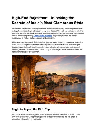 _Luxury India tour