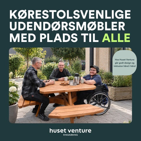 Kørestolsvenlige udendørsmøbler - produktkatalog