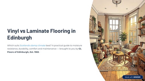 Vinyl vs Laminate Flooring in Edinburgh: Which Suits Scotland’s Damp Climate Best?