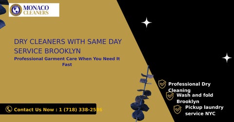 Dry Cleaners With Same Day Service Brooklyn  Fast & Reliable Garment Care