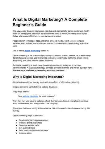 What Is Digital Marketing? A Complete Beginner’s Guide