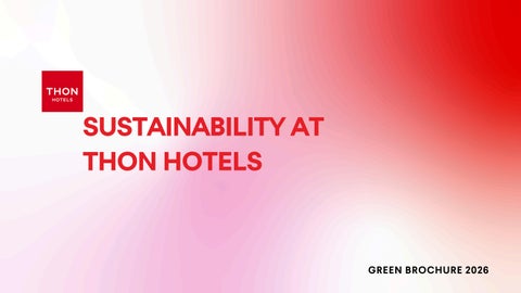 Thon Hotels Brussels - Green Brochure