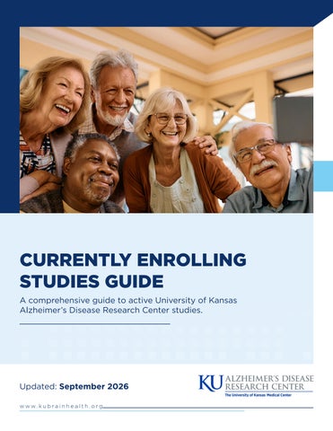 Currently Enrolling Studies Guide
