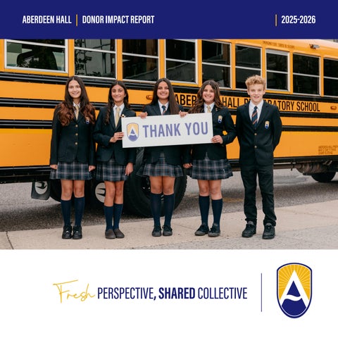 Aberdeen Hall Donor Impact Report | 2025-2026