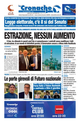 Cronache del 16 settembre 2026