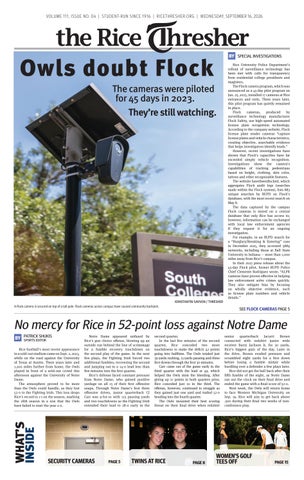 The Rice Thresher | September 16, 2026