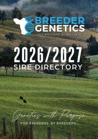 Breeder Genetics 2026/2027 Sire Directory