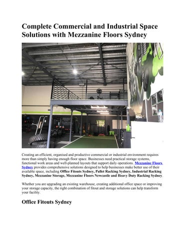 Heavy Duty Racking Sydney