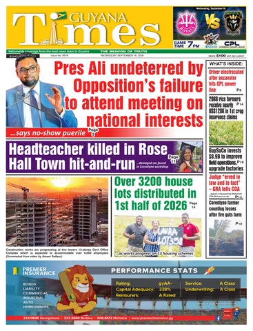 Guyana Times - Wednesday, September 16, 2026