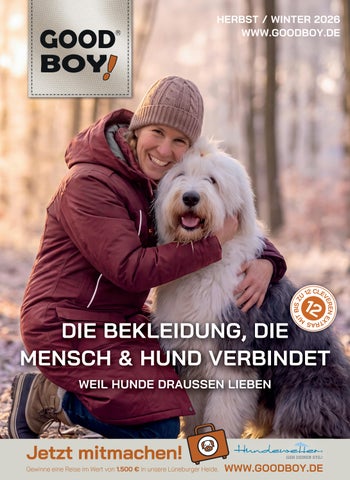 GOOD BOY! Herbst-/Winter-Kollektion 2026 - Die Bekleidung für Hundemenschen