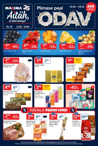 Maxima kliendileht 22.-28.09