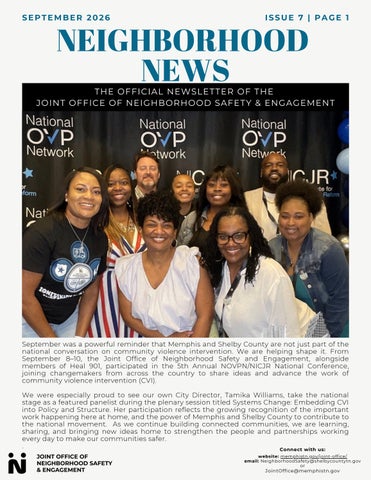 Neighborhood News - September 2026