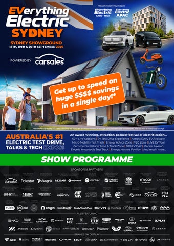 Everything Electric SYDNEY Programme 2026
