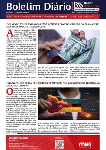 BOLETIM BANCA & SEGUROS 16.09.2026