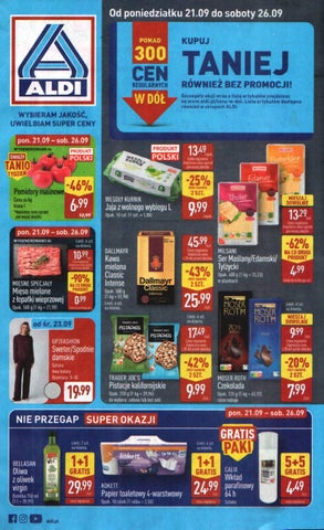 Aldi gazetka od 21.09 do 26.09.2026