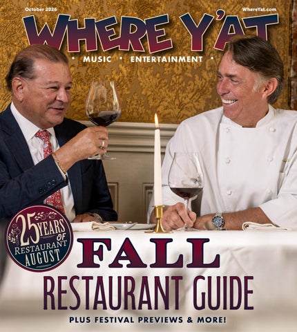 October 2026: Fall Restaurant Guide