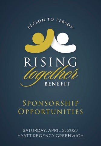 P2P -  Rising Together Benefit 2027 Sponsorship Packet