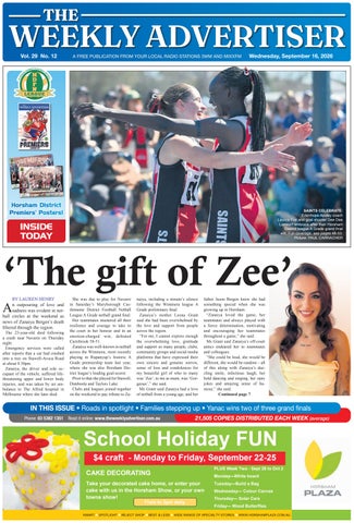 The Weekly Advertiser – Wednesday, September 16, 2026