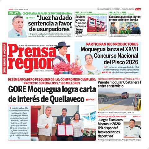 La Prensa Regional – Jueves 17 de setiembre de 2026